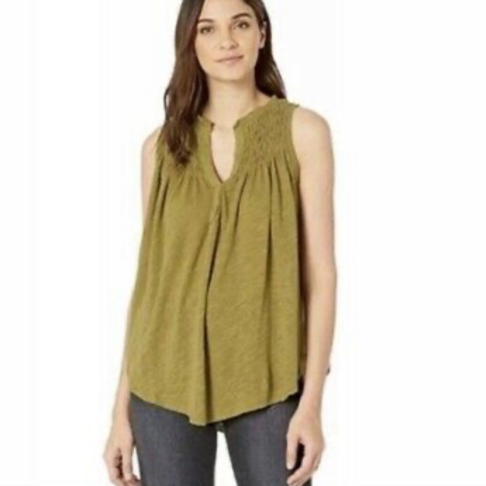 Free People We The Free New To Town Tank Top Olive